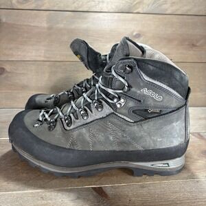 asolo lagazuoi mens size 10.5 shoes gray leather mountaineering hiking boots